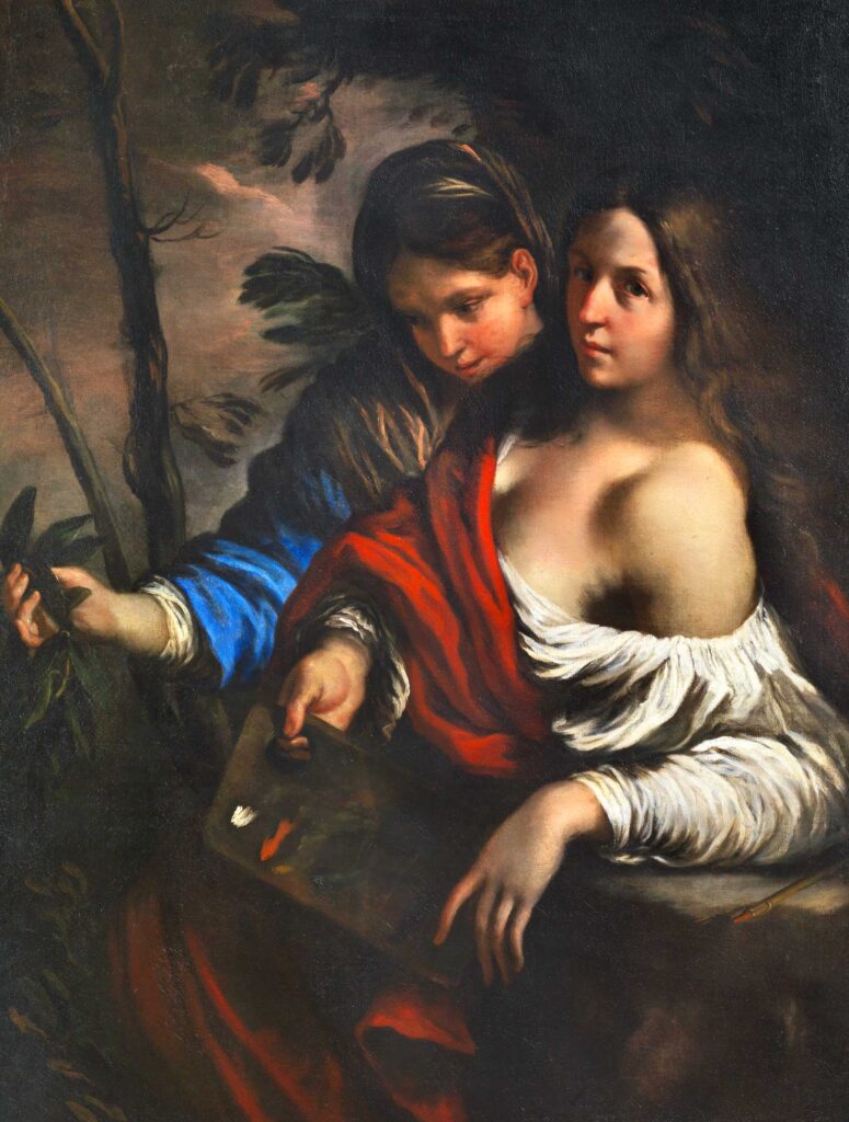 Francesco Cairo (Milano, 1607–1665), Allegoria della Pittura e del Disegno (Ut pictura poesis)